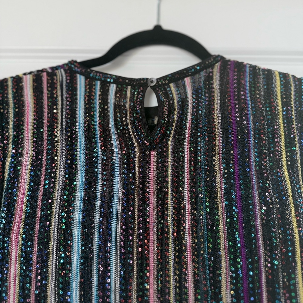 Like new Missoni Pleated sleeveless mini-dress with sequins $1,530 38 - Picture 3 of 7